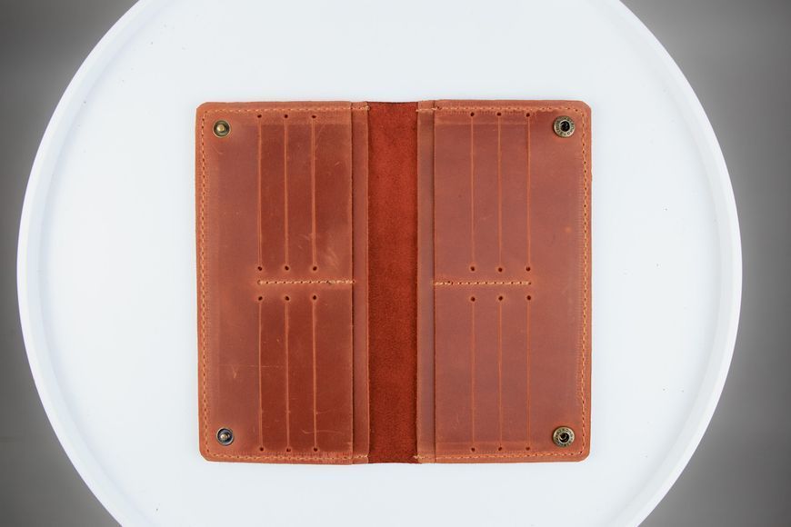 Портмоне чоловіче із натуральної шкіри коричневе SH007 фото