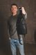 Сумка чоловіча слінг шкіряна чорна SL014-1 фото 8