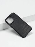 Чохол для iPhone з натуральної італійської шкіри сірий SO-010 фото