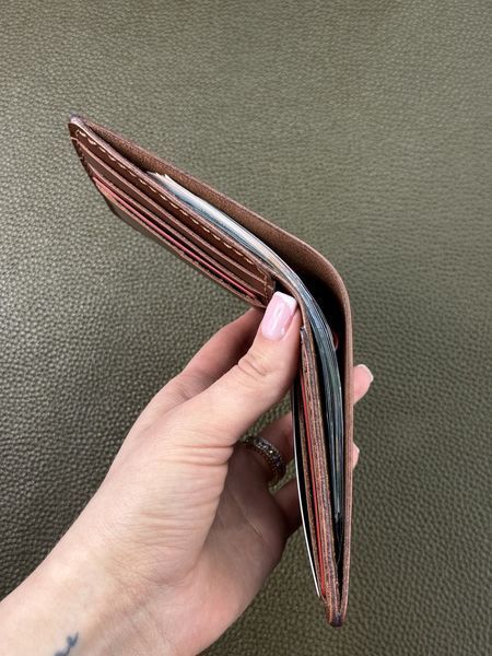Чоловічий гаманець-біфолд РУЧНОЇ РОБОТИ з натуральної шкіри Sandal коричневий SG004 фото