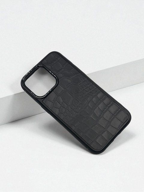 Чохол для iPhone з натуральної італійської шкіри сірий SO-010 фото