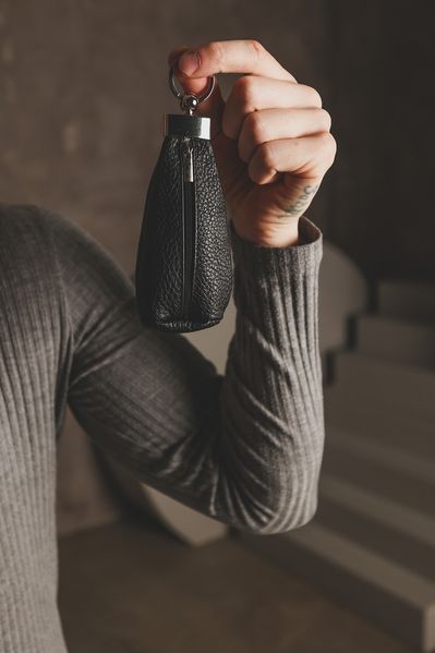 Ключниця чоловіча SKILL шкіряна чорна SL020-2 фото